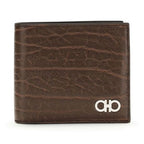 Ferragamo Brown Calf Leather Bos Taurus Wallet