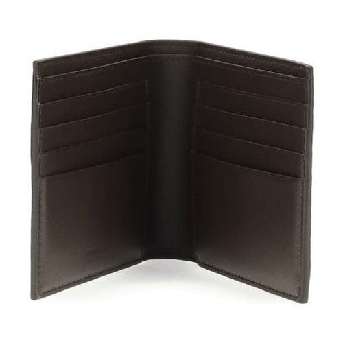 Ferragamo Brown Calf Leather Bos Taurus Wallet