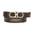 Ferragamo Brown Calf Leather Bos Taurus Regular Belt