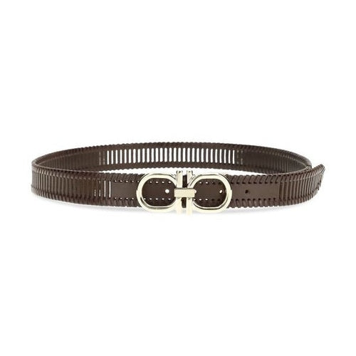 Ferragamo Brown Calf Leather Bos Taurus Regular Belt