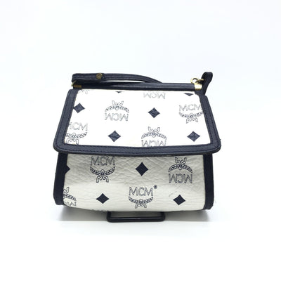 MCM Mini Crossbody Bag White Visetos