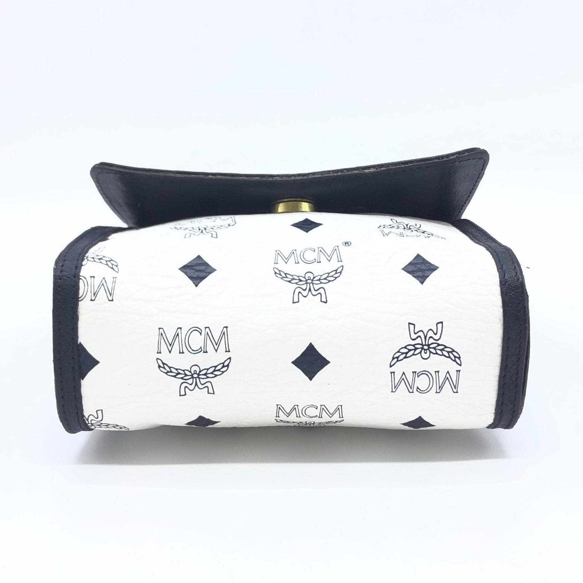 MCM Mini Crossbody Bag White Visetos