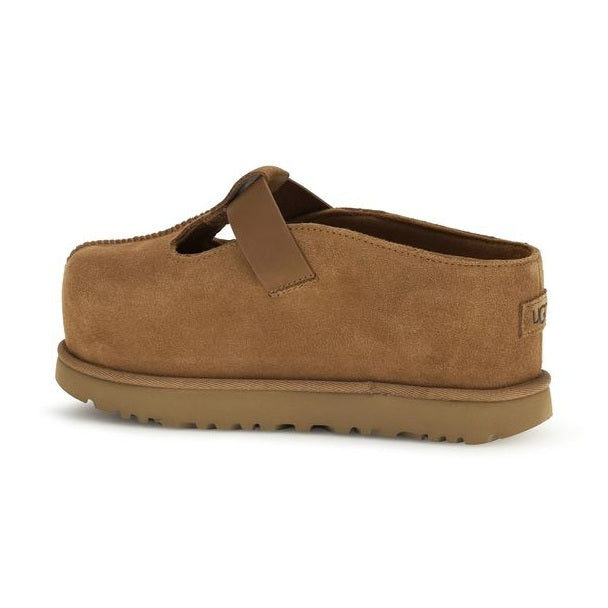 UGG Brown Calf Leather Bos Taurus Mules
