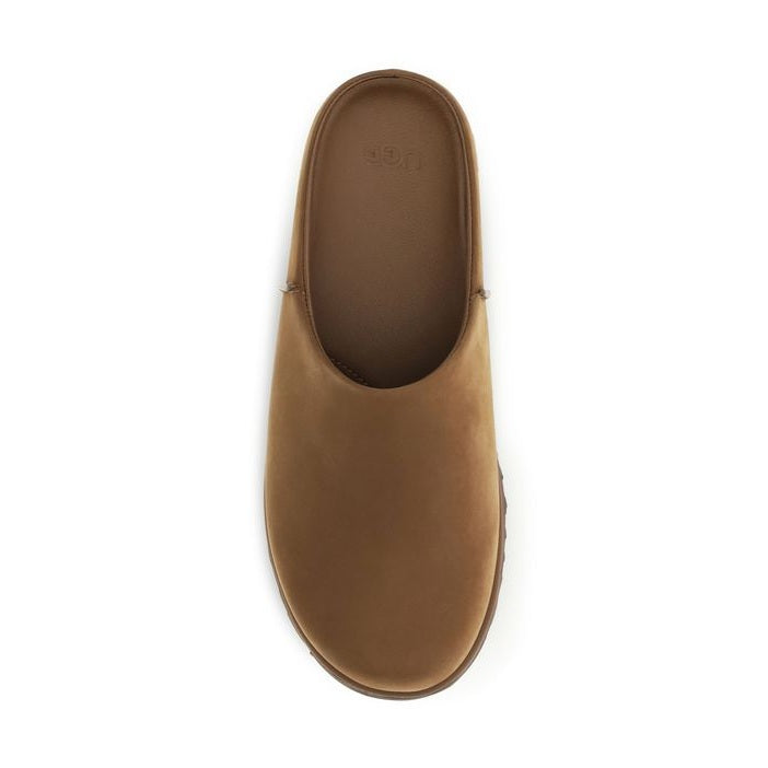 UGG Brown Calf Leather Bos Taurus Mules