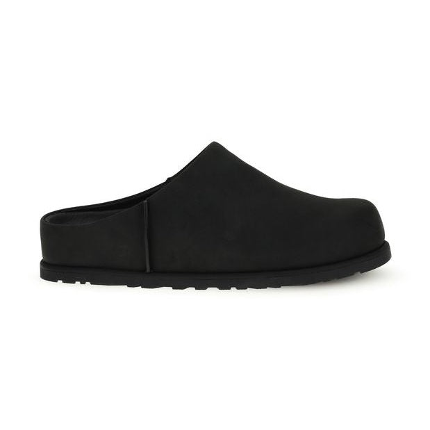 UGG Black Calf Leather Bos Taurus Mules