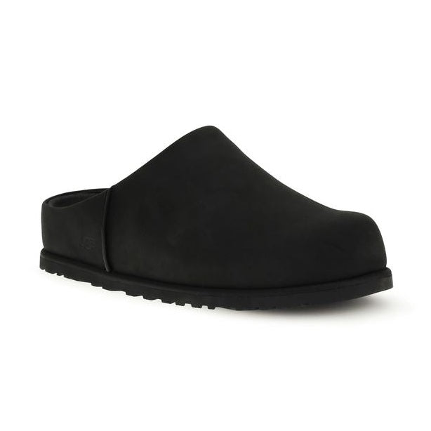 UGG Black Calf Leather Bos Taurus Mules