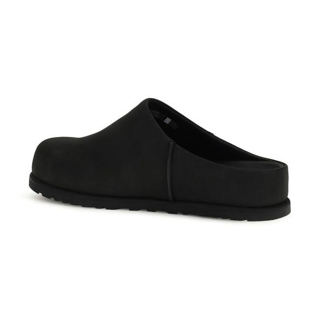 UGG Black Calf Leather Bos Taurus Mules