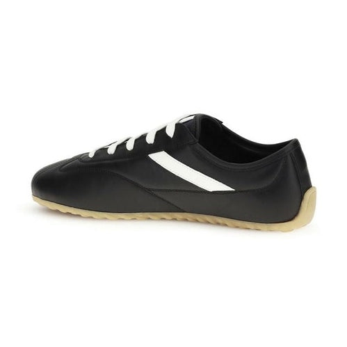 Alexander McQueen Black Calf Leather Bos Taurus Low Top Sneakers