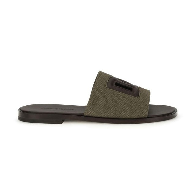 Dolce & Gabbana Bicolor Cotton Sandals