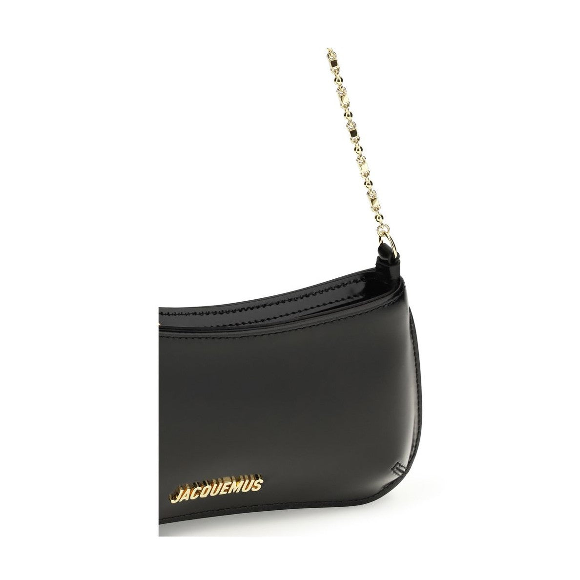 Jacquemus Black Calf Leather Bos Taurus Shoulder Bag