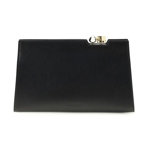 Jacquemus Black Calf Leather Bos Taurus Shoulder Bag