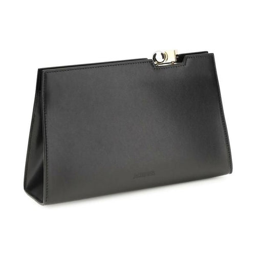 Jacquemus Black Calf Leather Bos Taurus Shoulder Bag