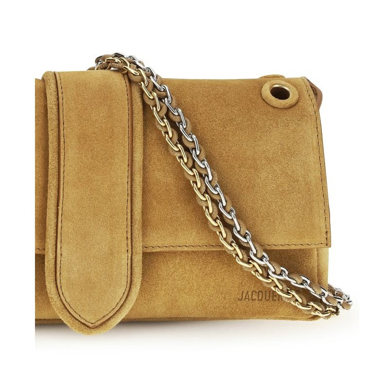 Jacquemus Beige Calf Leather Bos Taurus Shoulder Bag