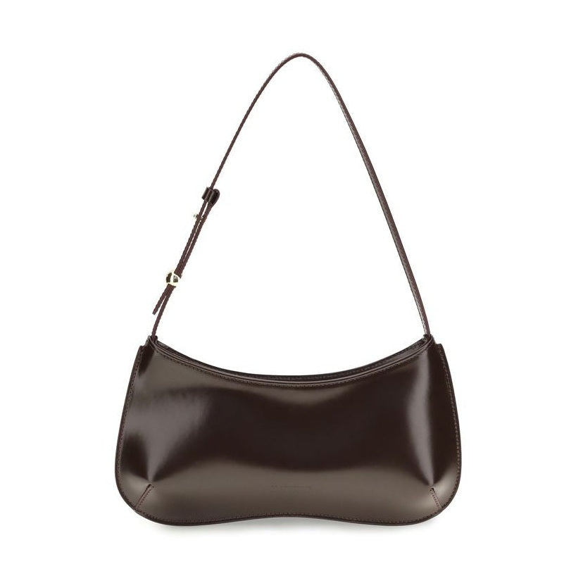 Jacquemus Brown Calf Leather Bos Taurus Shoulder Bag