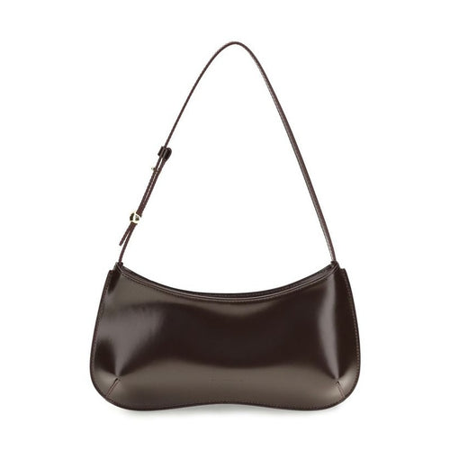 Jacquemus Brown Calf Leather Bos Taurus Shoulder Bag