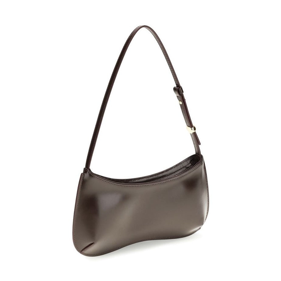 Jacquemus Brown Calf Leather Bos Taurus Shoulder Bag