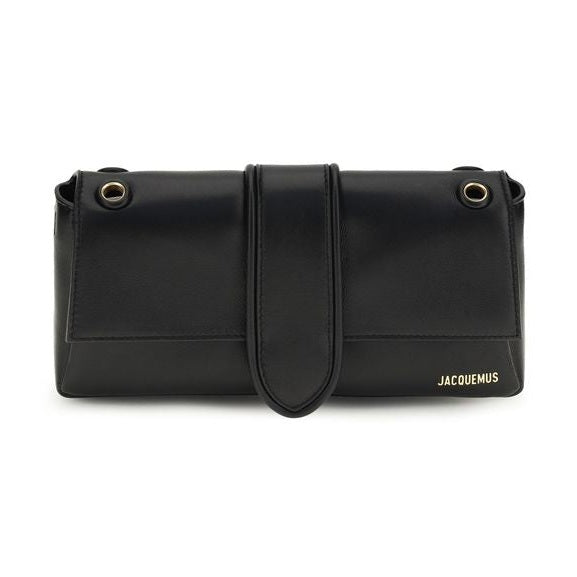Jacquemus Black Calf Leather Bos Taurus Shoulder Bag
