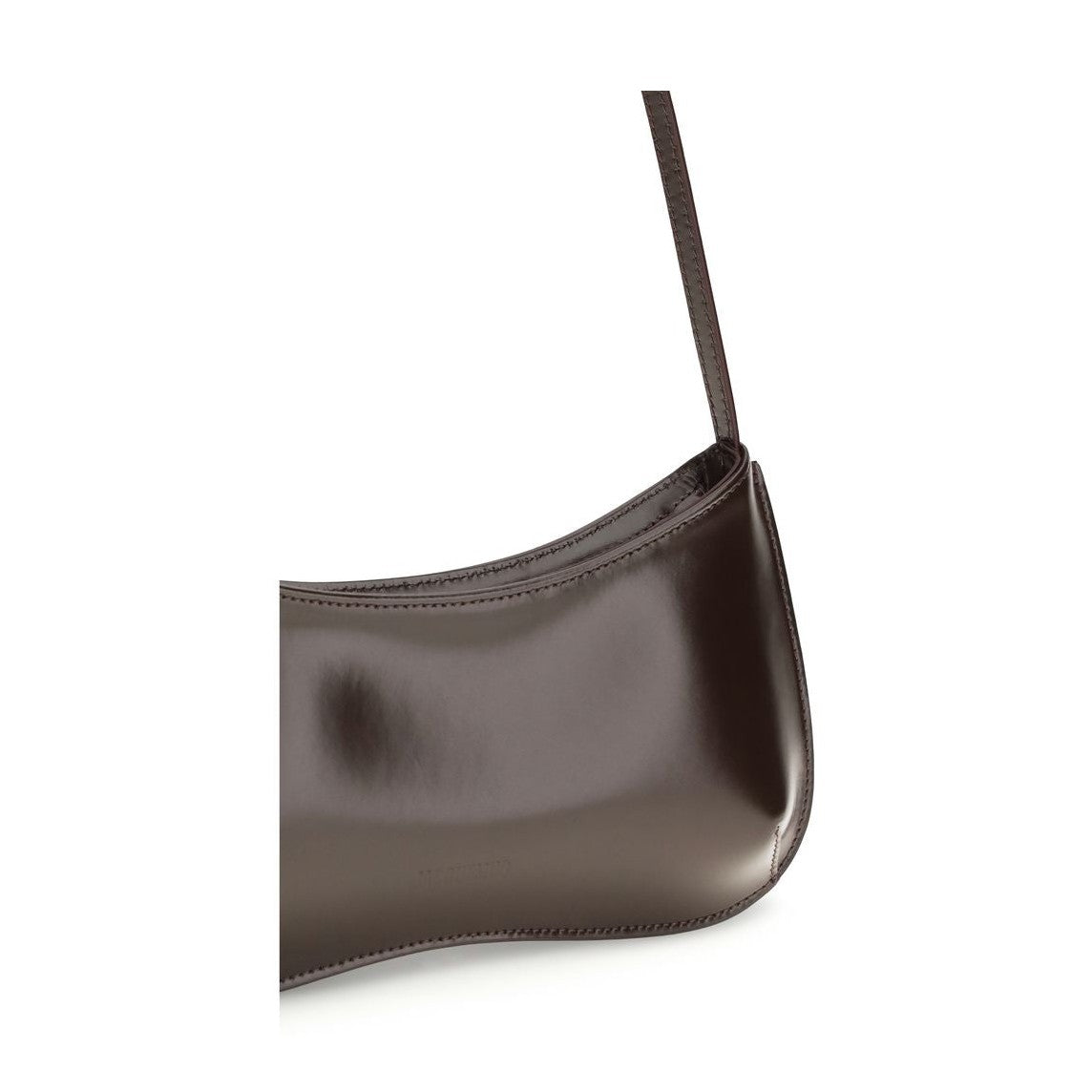Jacquemus Brown Calf Leather Bos Taurus Shoulder Bag