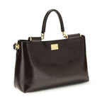 Dolce & Gabbana Brown Calf Leather Bos Taurus Shoulder Bag