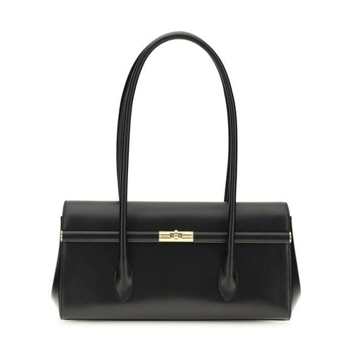 Dolce & Gabbana Black Calf Leather Bos Taurus Shoulder Bag