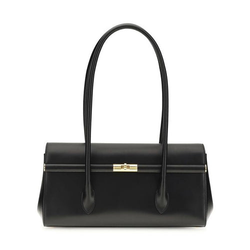 Dolce & Gabbana Black Calf Leather Bos Taurus Shoulder Bag