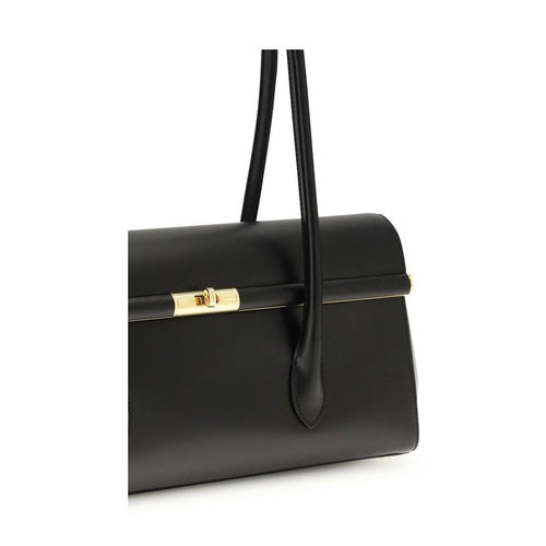 Dolce & Gabbana Black Calf Leather Bos Taurus Shoulder Bag