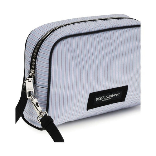 Dolce & Gabbana Blue Cotton Handbag