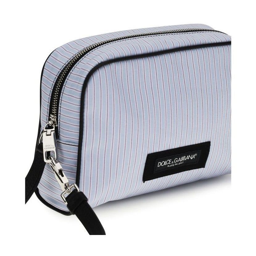 Dolce & Gabbana Blue Cotton Handbag