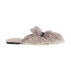 Dolce & Gabbana Gray Lamb Ovis Aries Aries Mules