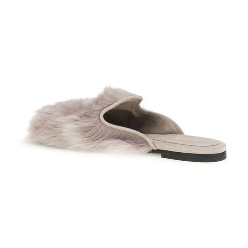 Dolce & Gabbana Gray Lamb Ovis Aries Aries Mules