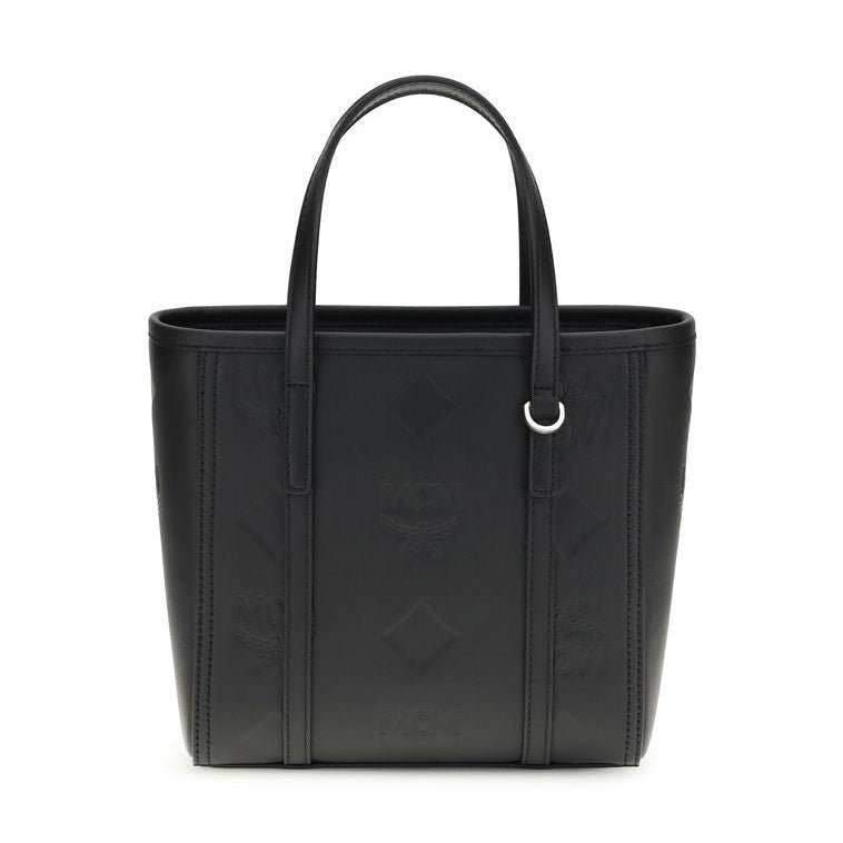 MCM Black Calf Leather Bos Taurus Shoulder Bag