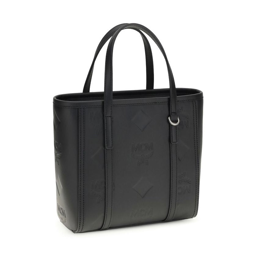 MCM Black Calf Leather Bos Taurus Shoulder Bag