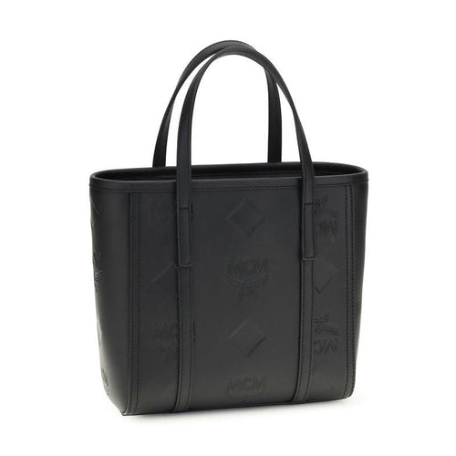 MCM Black Calf Leather Bos Taurus Shoulder Bag