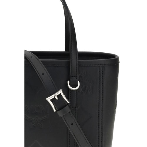 MCM Black Calf Leather Bos Taurus Shoulder Bag