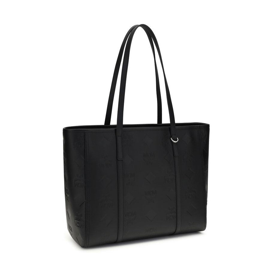 MCM Black Calf Leather Bos Taurus Shoulder Bag