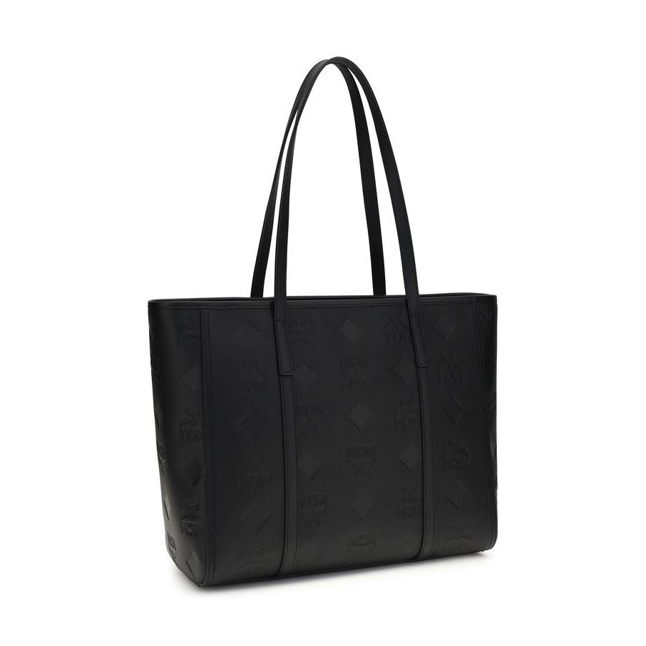 MCM Black Calf Leather Bos Taurus Shoulder Bag