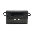 Tom Ford Black Calf Leather Bos Taurus Shoulder Bag