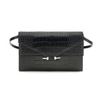 Tom Ford Black Calf Leather Bos Taurus Shoulder Bag