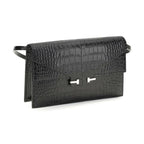Tom Ford Black Calf Leather Bos Taurus Shoulder Bag