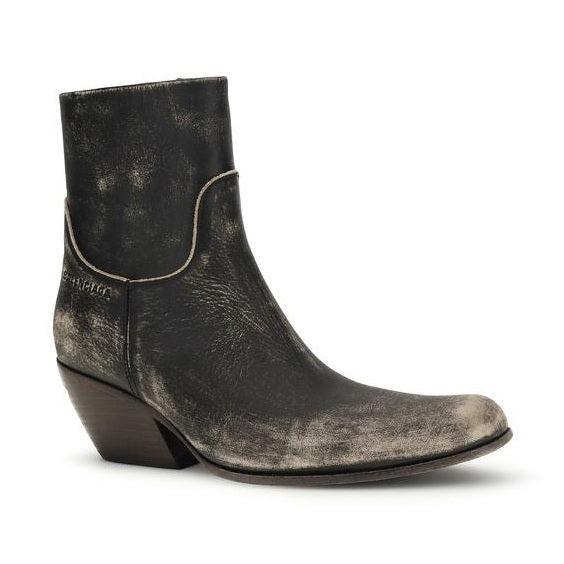 Balenciaga Black Calf Leather Bos Taurus Ankle Boots