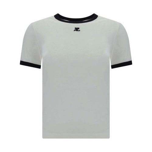 Courrèges White Cotton T-Shirt