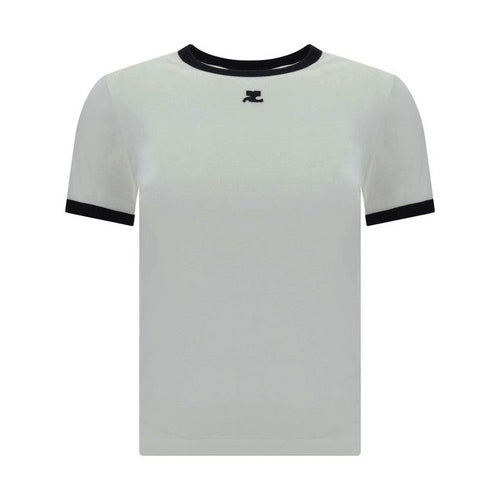 Courrèges White Cotton T-Shirt