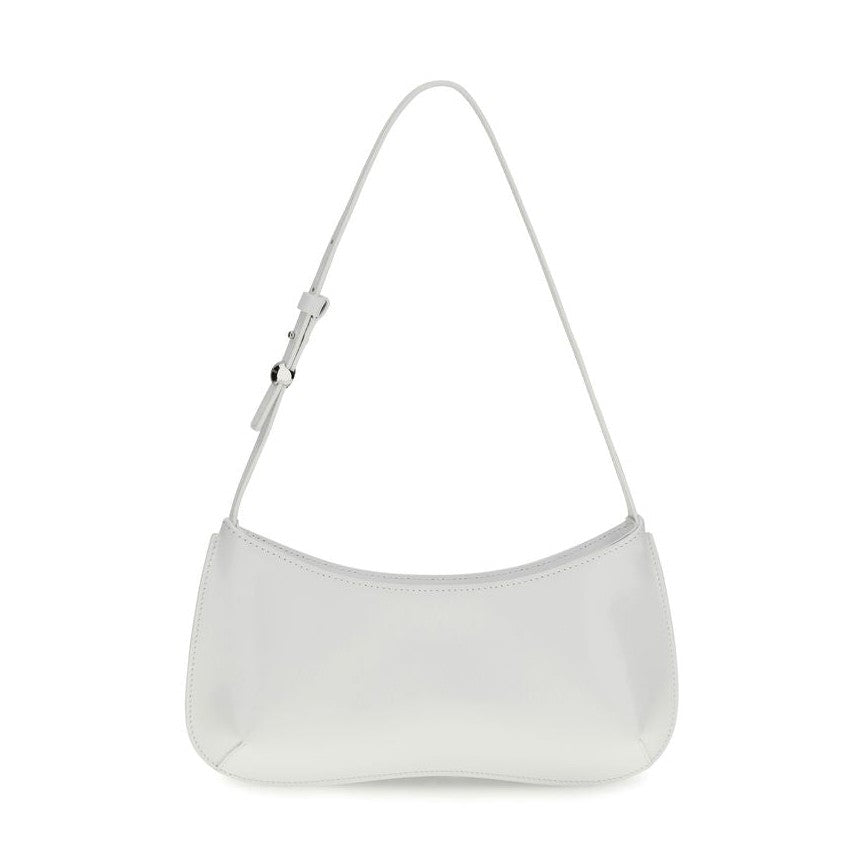 Jacquemus White Calf Leather Bos Taurus Shoulder Bag