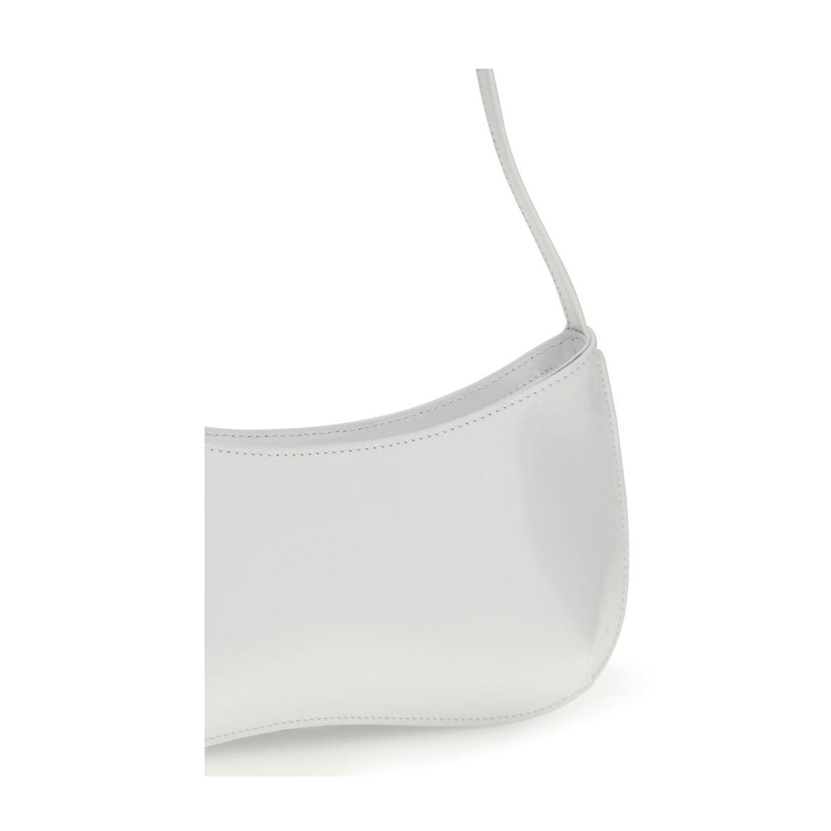 Jacquemus White Calf Leather Bos Taurus Shoulder Bag