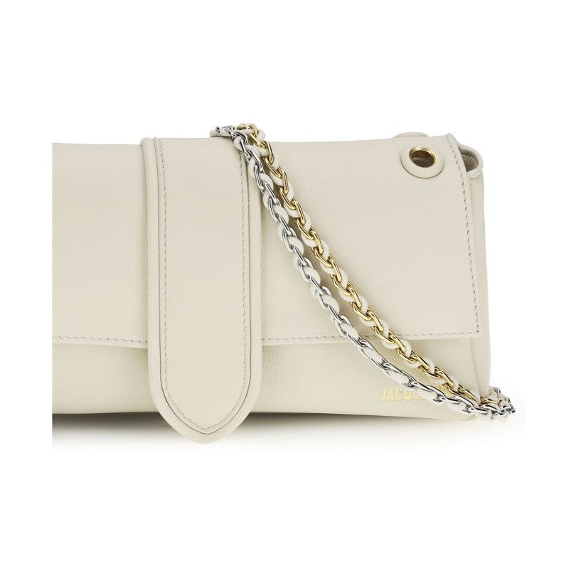 Jacquemus Beige Calf Leather Bos Taurus Shoulder Bag