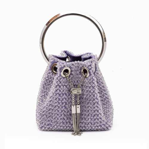Jimmy Choo Light Purple Bon Bon Micro Crystals Bucket
