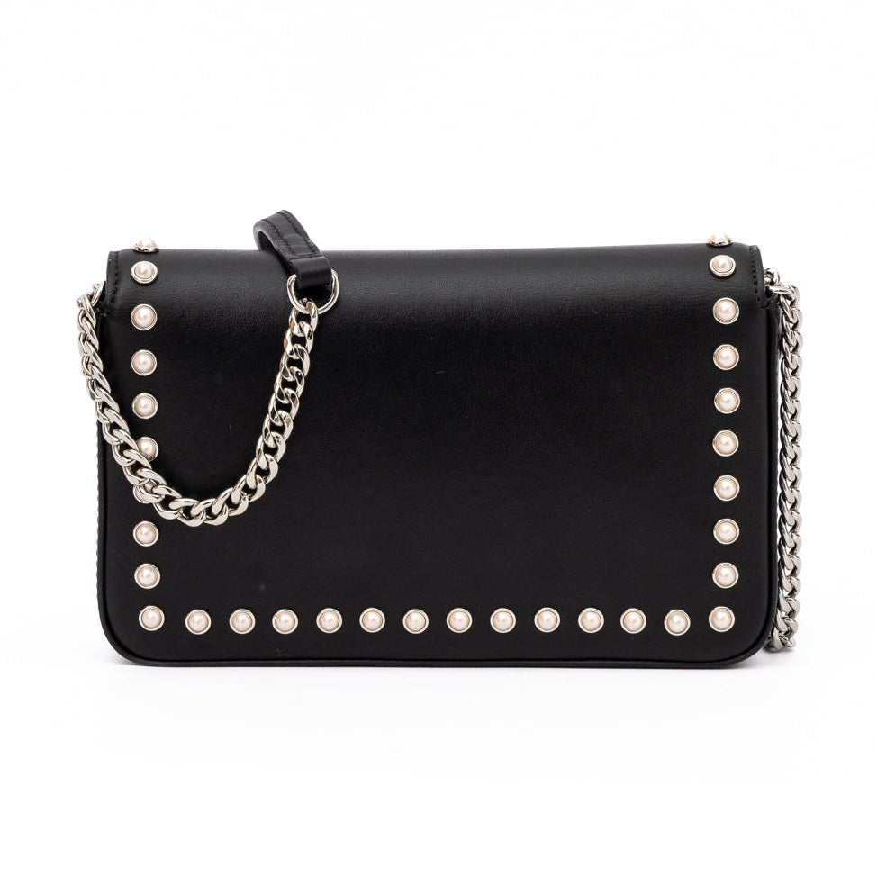 Jimmy Choo Black Leather Crossbody Bag