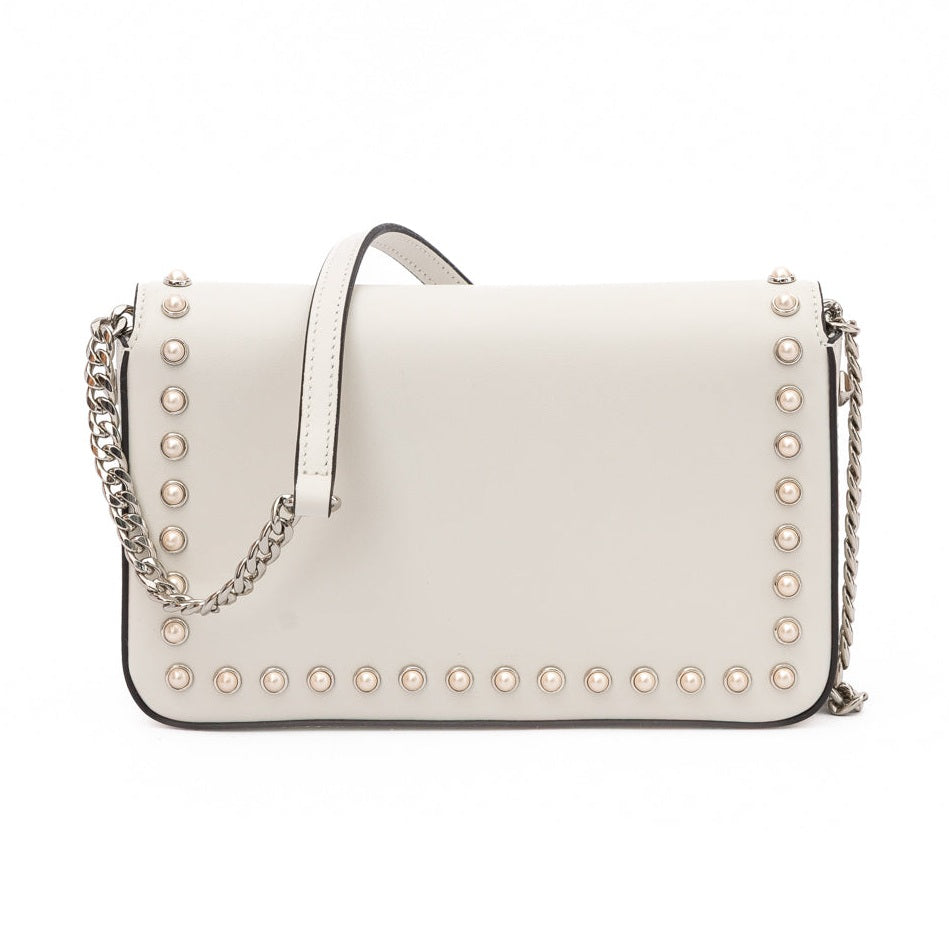 Jimmy Choo White Leather Crossbody Bag