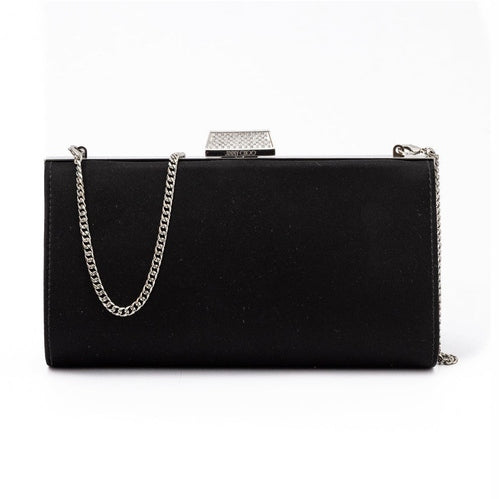 Jimmy Choo Black Satin Crossbody Bag