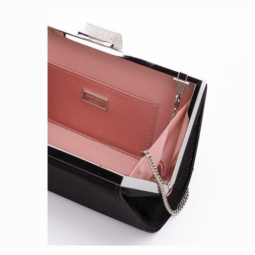 Jimmy Choo Black Satin Crossbody Bag
